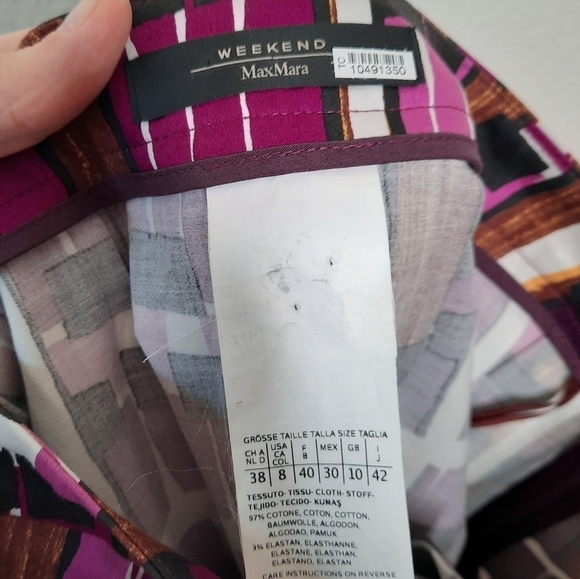 MaxMara Weekend Plaid Pleated Skirt 8 - Picture 4 of 5